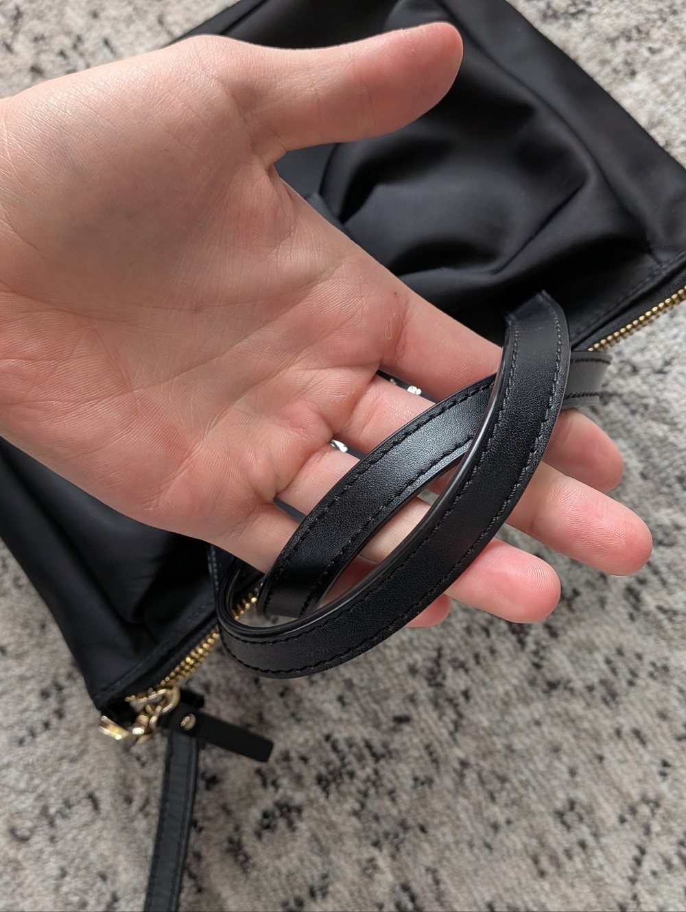 kate spade black nylon bag with bow detail - Picture 7 of 10